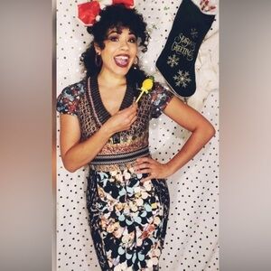 ANTHROPOLOGIE Beguile Byron LARS Margot Pencil Dress size 8 excellent condition